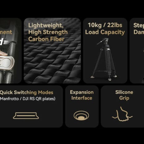 SMALLRIG 3989 HEAVY DUTY CARBON FIBER VIDEO TRIPOD KIT FREEBLAZER SMALLRIG 3989 HEAVY DUTY CARBON FIBER VIDEO TRIPOD KIT FREEBLAZER