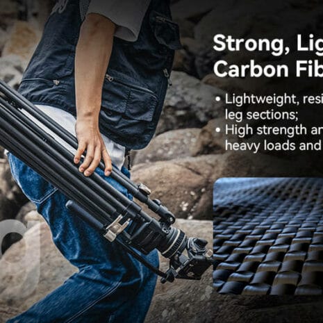 SMALLRIG 3989 HEAVY DUTY CARBON FIBER VIDEO TRIPOD KIT FREEBLAZER SMALLRIG 3989 HEAVY DUTY CARBON FIBER VIDEO TRIPOD KIT FREEBLAZER