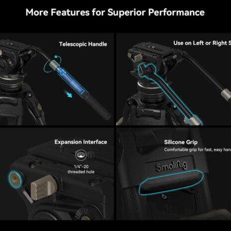 SMALLRIG 3989 HEAVY DUTY CARBON FIBER VIDEO TRIPOD KIT FREEBLAZER SMALLRIG 3989 HEAVY DUTY CARBON FIBER VIDEO TRIPOD KIT FREEBLAZER
