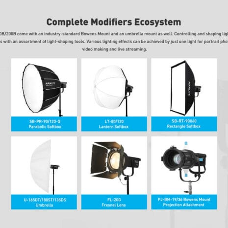 Nanlite FS 150B & FS 200B Bi Color LED Spot Light Nanlite FS 150B & FS 200B Bi Color LED Spot Light