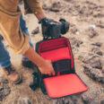 ARTISAN & ARTIST | RR4 06C | LEATHER PANEL BACKPACK