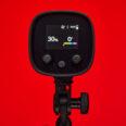 250127 Elinchrom LED100C Backside RGB Interface Red Bg