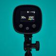 250127 Elinchrom LED100C Backside RGB Interface Turquoise Bg
