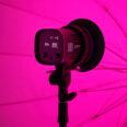 250127 Elinchrom LED100C In Content 3 4 Backside RGB Umbrella Pink