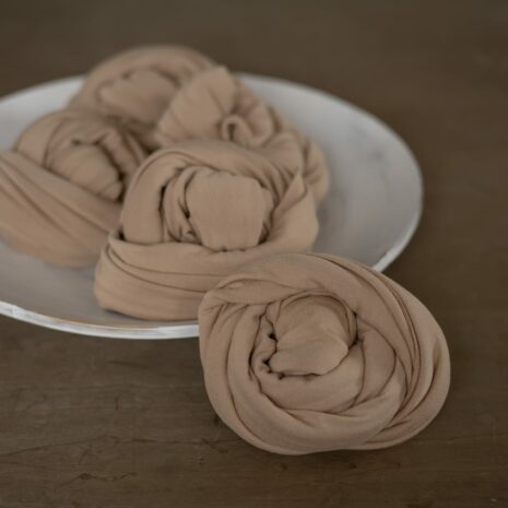 Newborn Photography - Milk Coffee Stretch Knit Wrap