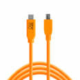 CUC2415-ORG_TetherPro_USB-C_to_2.0_Mini-B_5-Pin_15_ORG_MAIN