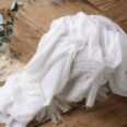 Newborn Photography - Puuvillainen wrap valkoinen