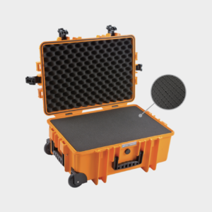 B&W OUTDOOR CASES TYPE 6700 vaahtomuovilla, oranssi