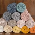 Newborn Photography – Light Ribbed Fabric Backdrop Ivory3