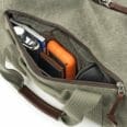 RetroDuffel 0003 Retrospective Duffel Side Pocket Open Stuffed 233