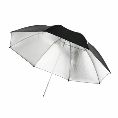 Sateenvarjo black/silver, 84cm